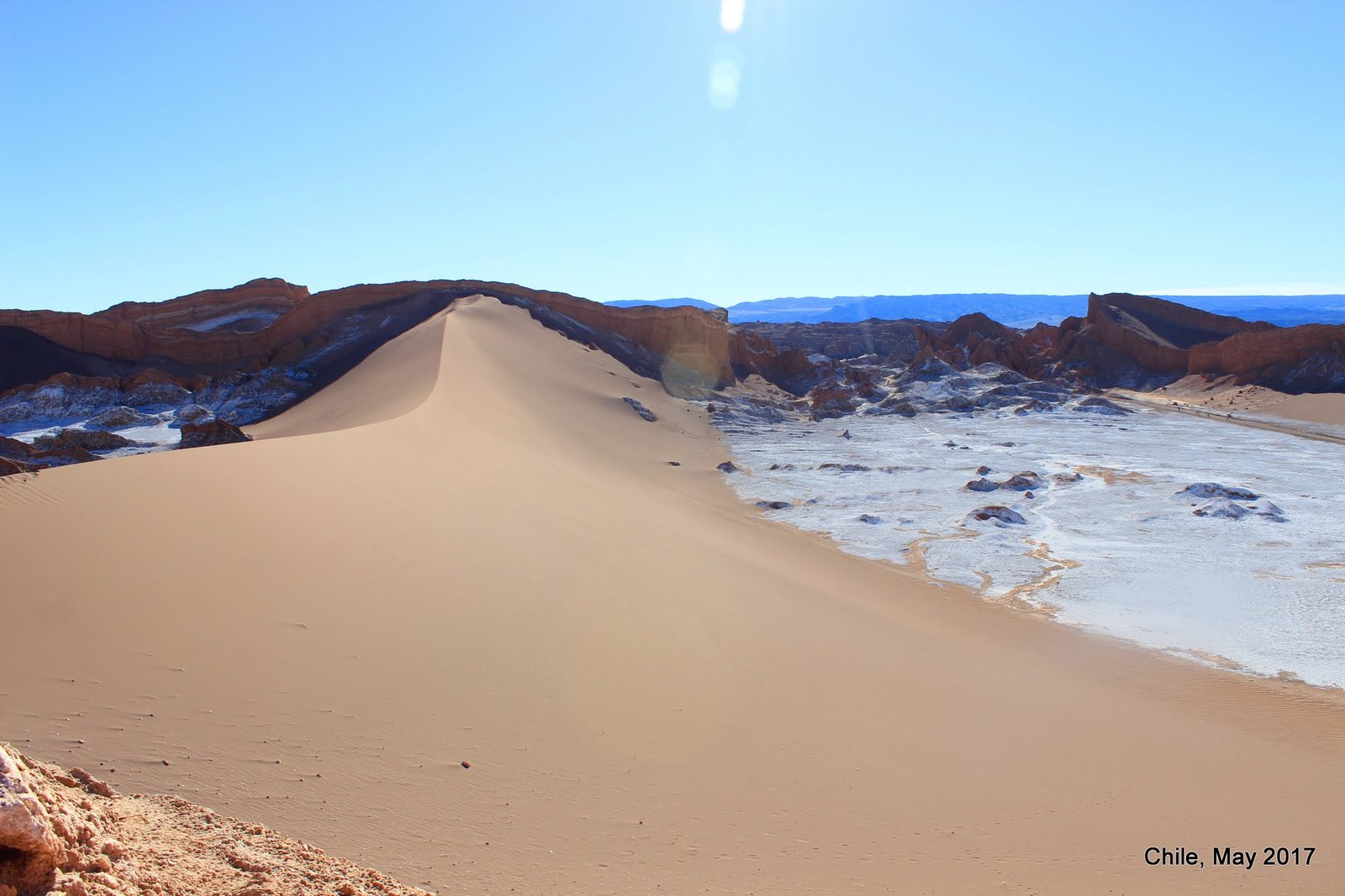 Paisaje del desierto de Atacama en Chile