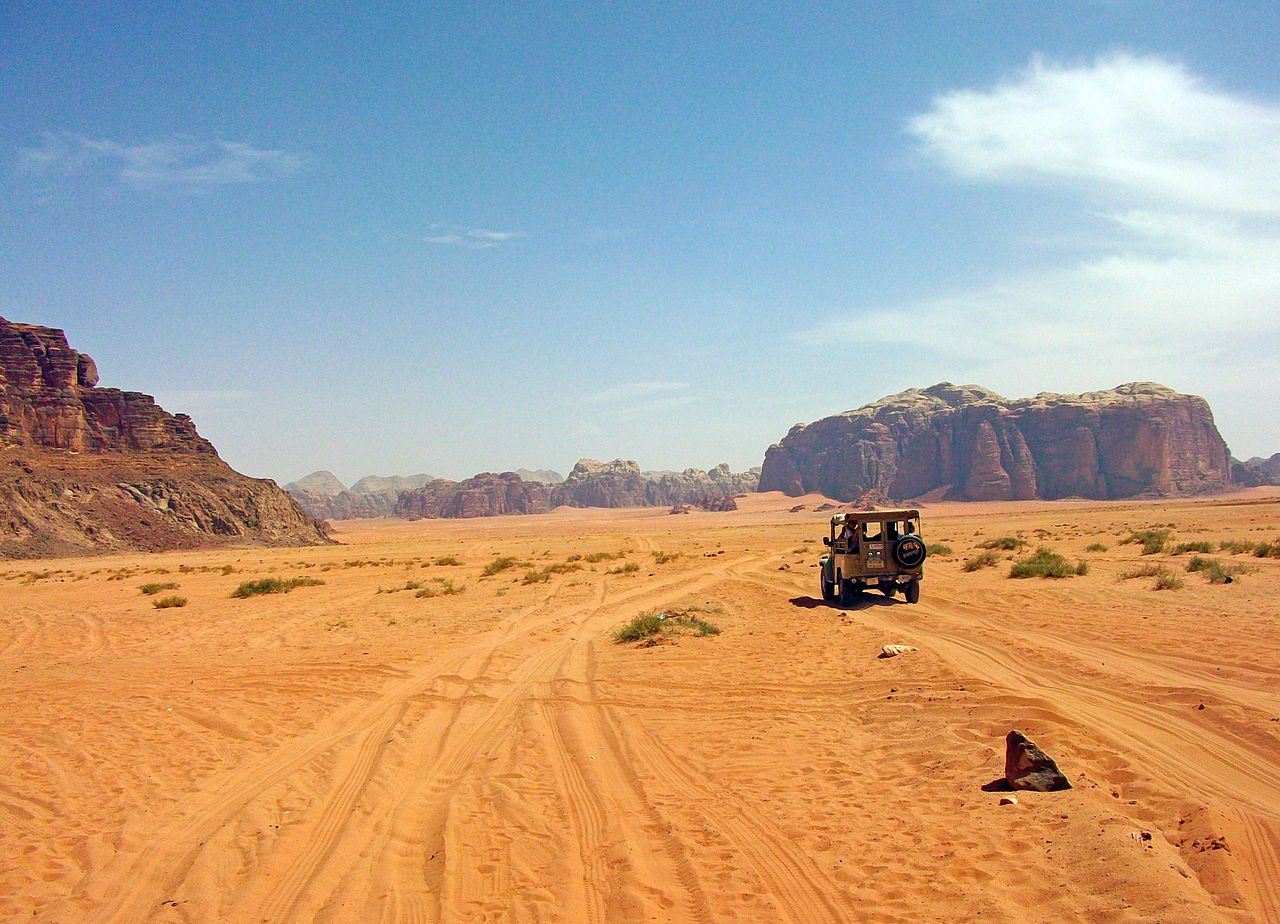 Safari en jeep por el desierto de Wadi Rum, Jordania