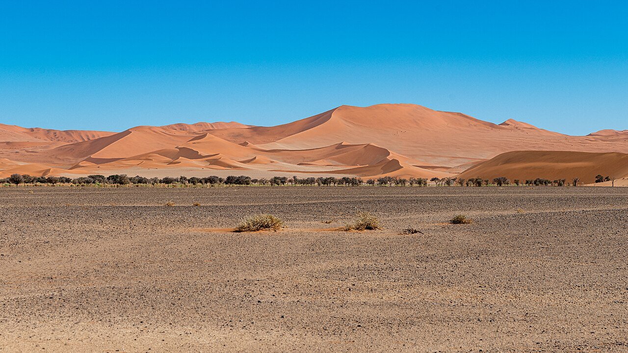 Las icónicas dunas rojas del Sossusvlei en Namibia